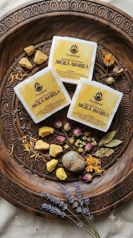 Sabonete Artesanal de Argila Amarela
