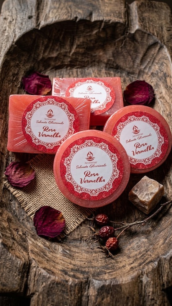 Sabonete Energético de Rosas Vermelhas